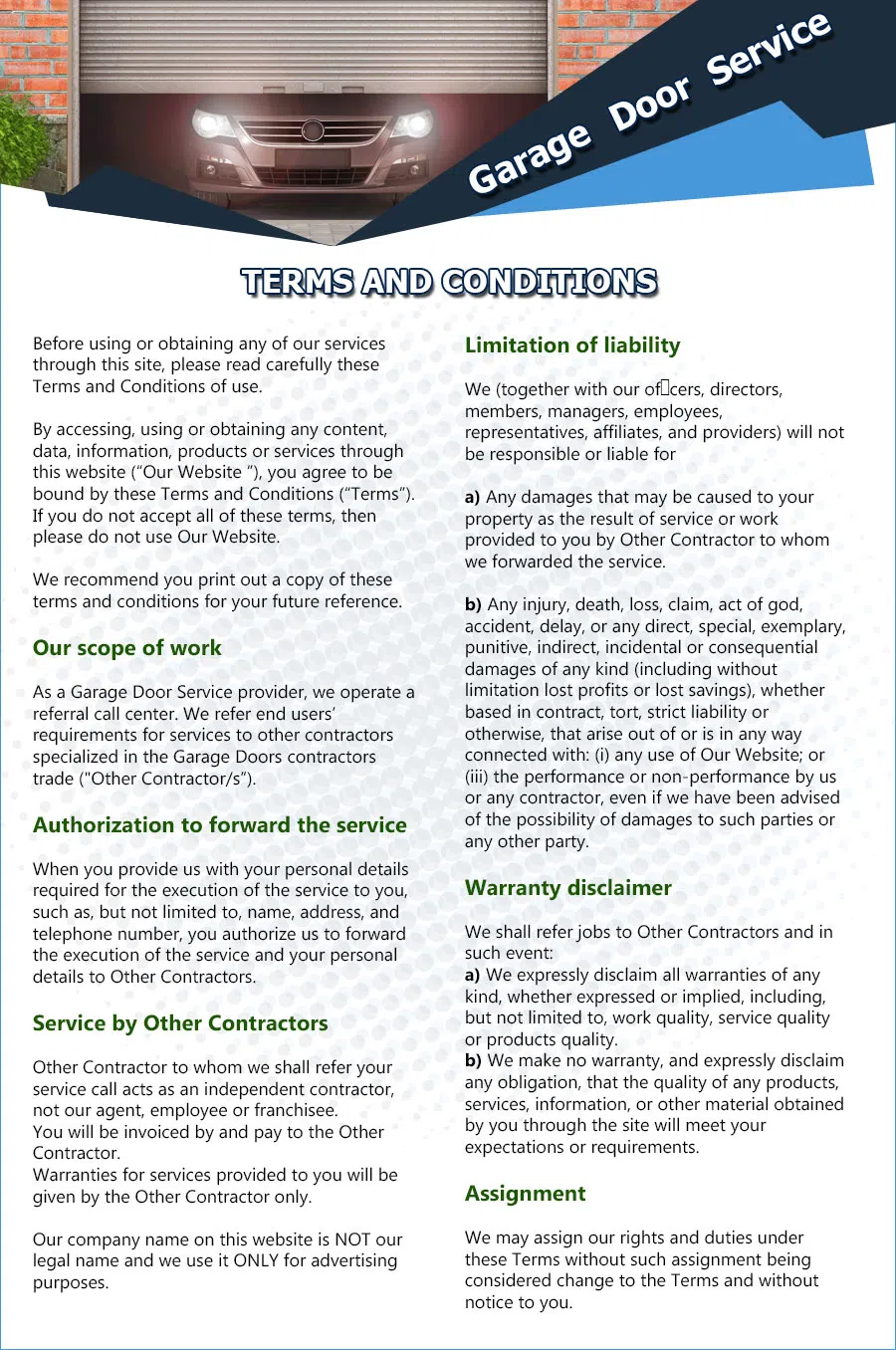 United Garage Door Scotch Plains, NJ 908-509-1919